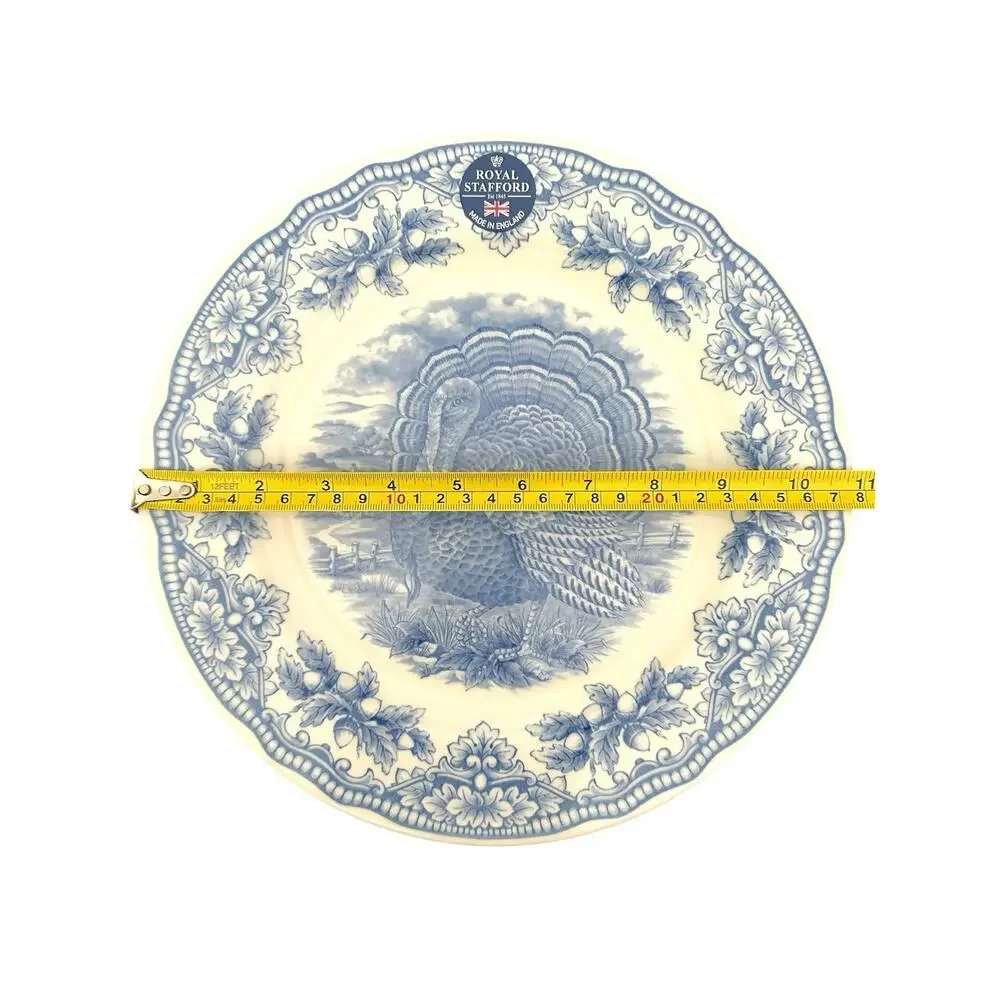 Set of 4 Royal Stafford Blue Turkey 10 1/2
